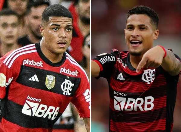 Orgulho e vibração de João Gomes com carinho de Igor Jesus no Flamengo.
