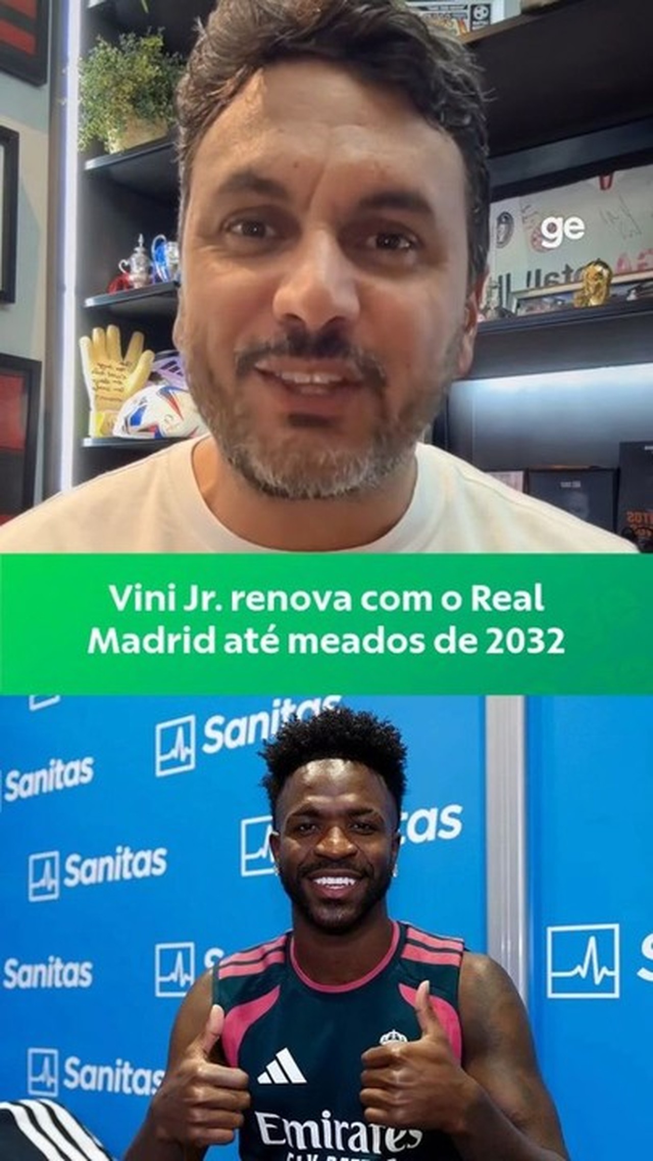 Vini Jr. acerta renovação de contrato com o Real Madrid