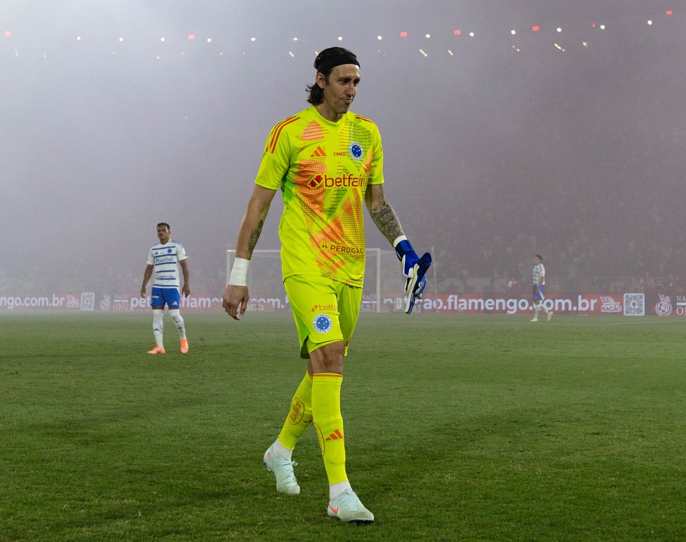 Cássio; Flamengo x Cruzeiro — Foto: Thaís Magalhães/Cruzeiro