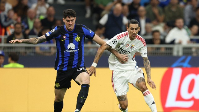 Benfica abre 3 a 0, mas Inter de Milão vai buscar empate heroico
