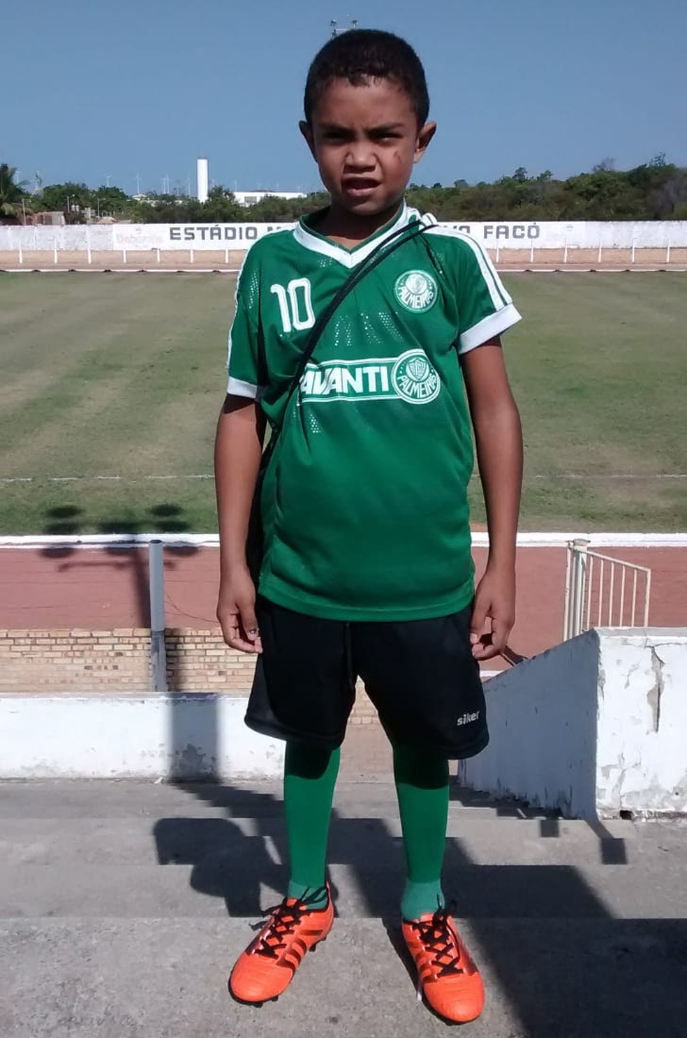 Luis Otavio gostava do Palmeiras antes mesmo de fazer teste no clube paulista — Foto: Arquivo pessoal