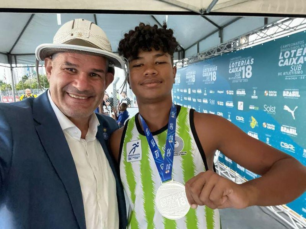 Piauiense João Guilherme é vice-campeão no brasileiro sub-18 de atletismo — Foto: Reprodução