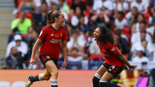 Manchester United,7games ativo de jogosGeyse, goleia o Tottenham7games ativo de jogosWembley e conquista a Copa da Inglaterra Feminina