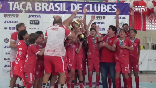 Clube Cabo Branco vence o Goiás e conquista a Taça Brasil de Futsal Sub-12