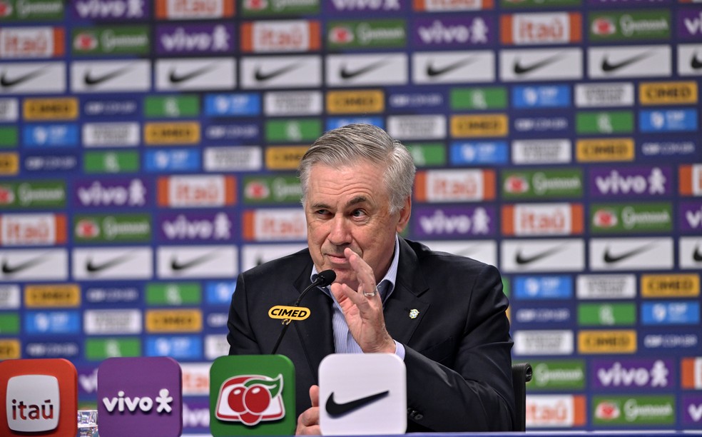 Ancelotti convoca Seleção para amistosos de outubro — Foto: André Durão