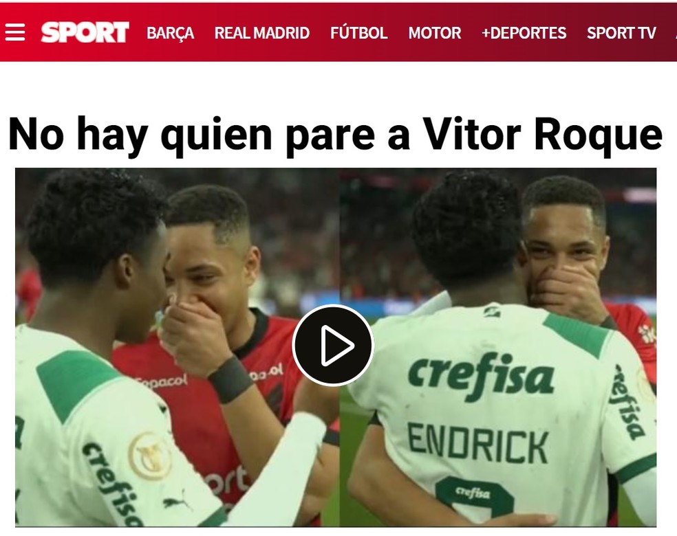 Sport, de Barcelona, disse que 
