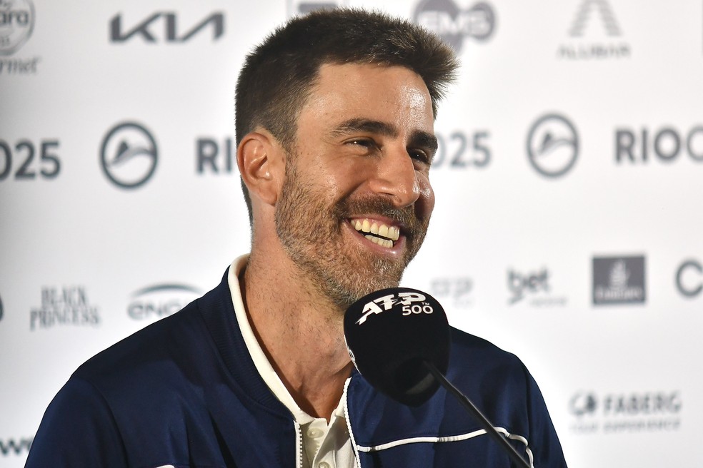 Luiz Carvalho, diretor do Rio Open, em coletiva. Foto: Fotojump