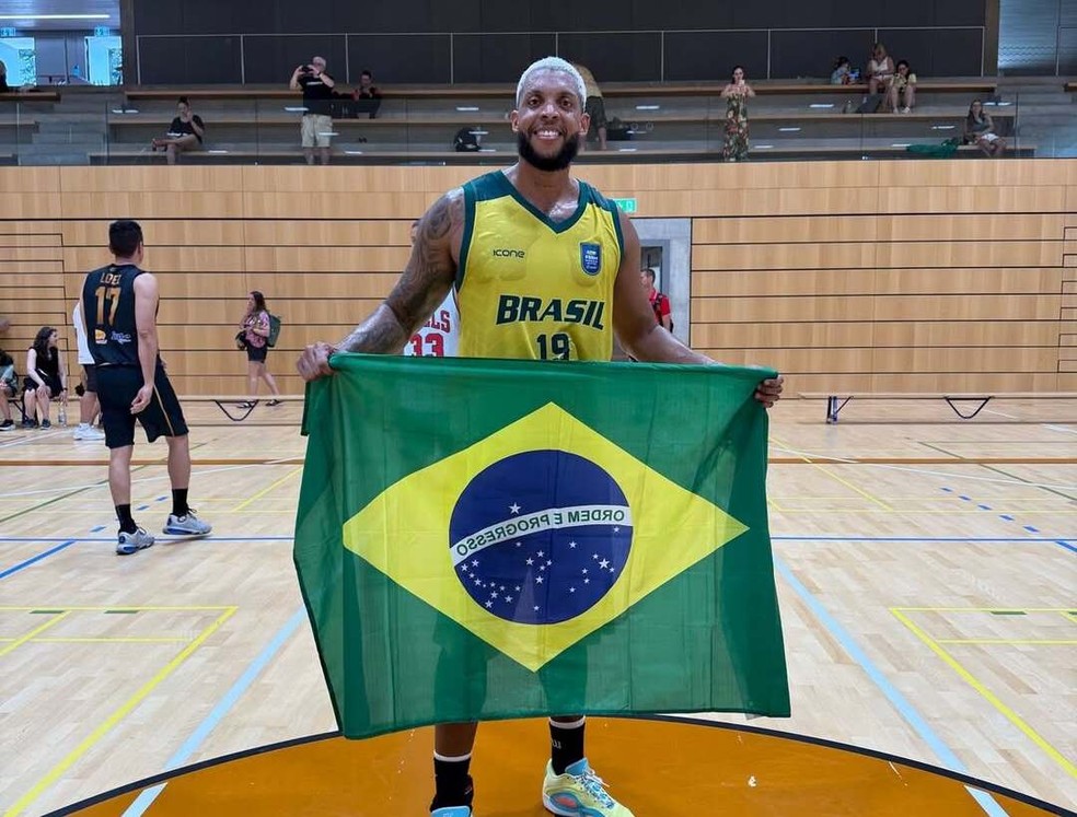 Igor Reis, sergipano da seleção brasileira Master 35+ de basquete — Foto: Arquivo pessoal
