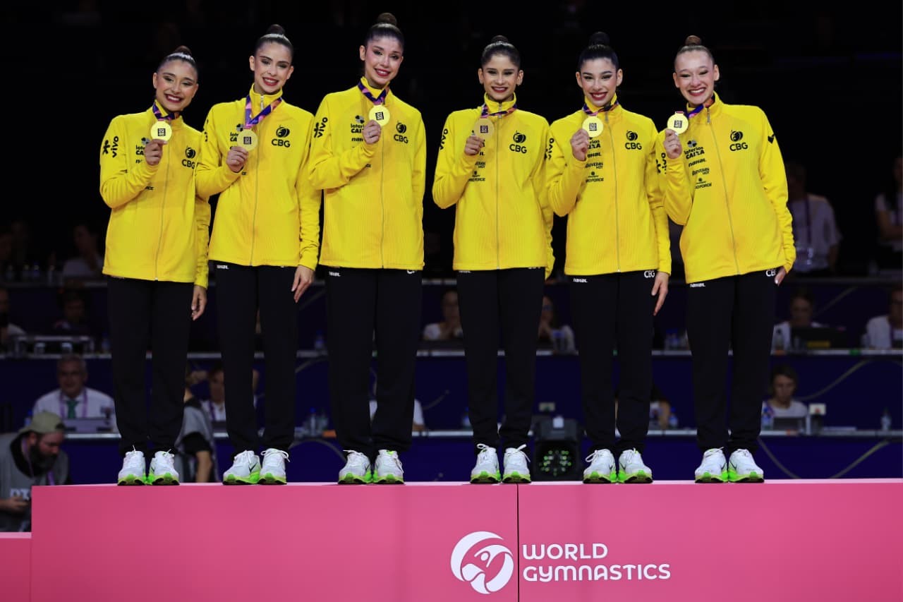 Brasil brilha e alcança vice-liderança no Mundial de ginástica rítmica