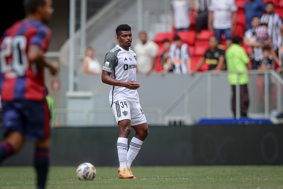 Jemerson; Itabirito x Atlético-MG — Foto: Pedro Souza / Atlético