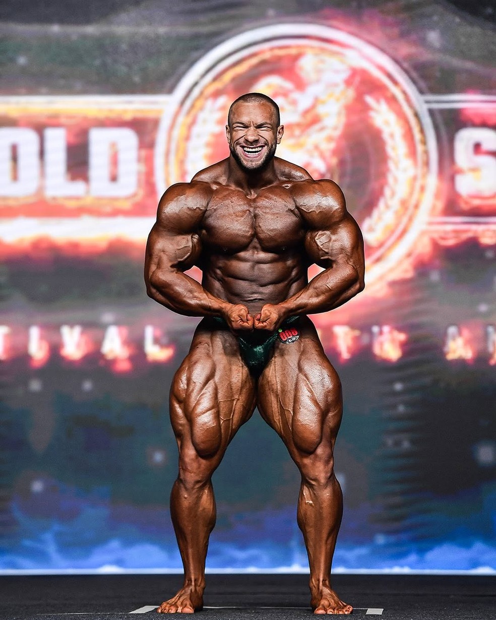 Goodvito durante sua apresentação no Arnold Brasil — Foto: Giba Jr./Equipe Alpha 360