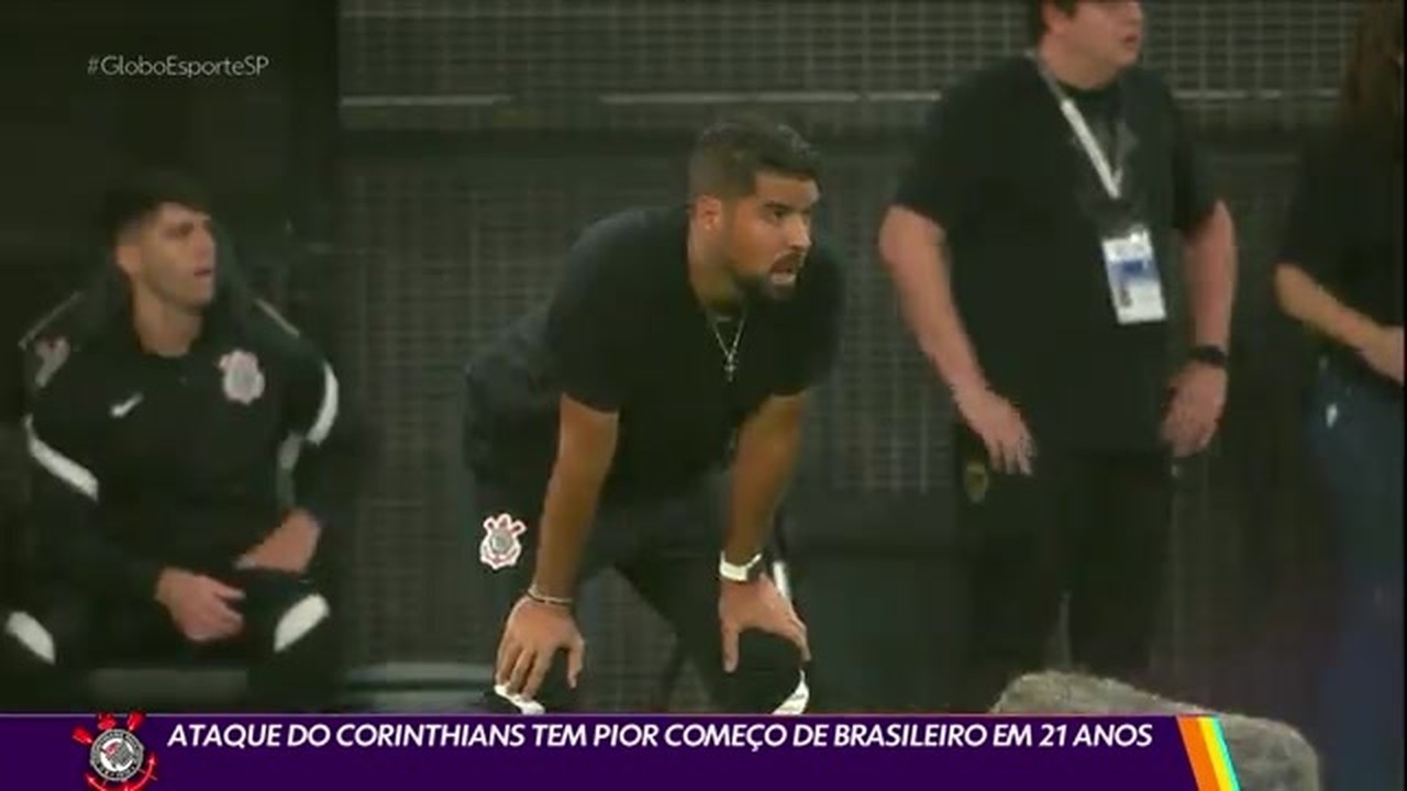 Ataque do Corinthians tem pior começo de Brasileiro em 21 anos