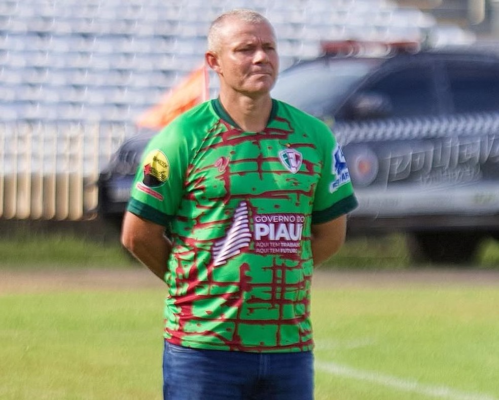 Marcinho Guerreiro, técnico do Fluminense-PI — Foto: Divulgação/Fluminense-PI