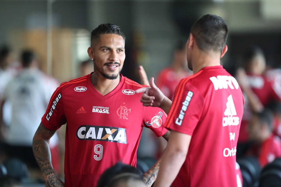Paolo Guerrero Flamengo — Foto: Gilvan de Souza / Flamengo