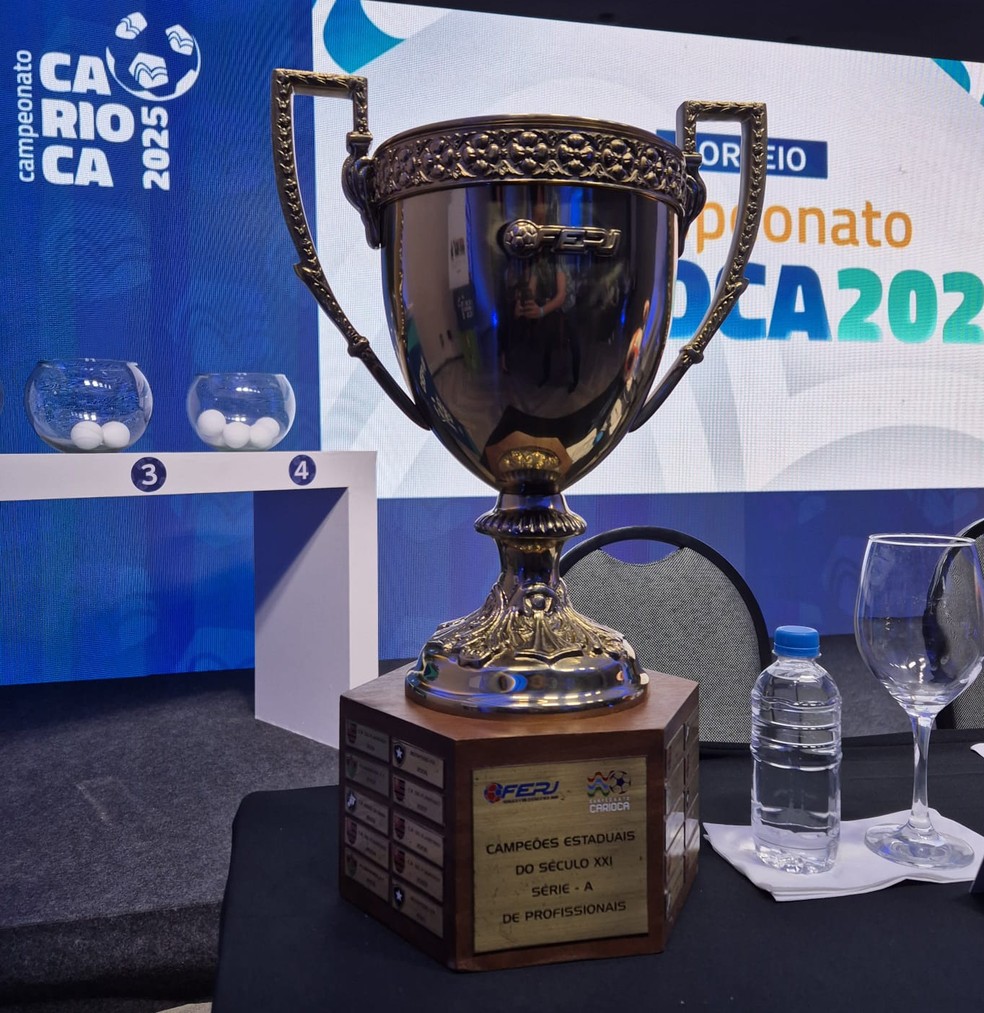 Ta�a do Campeonato Carioca: Flamengo foi o campe�o em 2025 � Foto: Ronald Lincoln