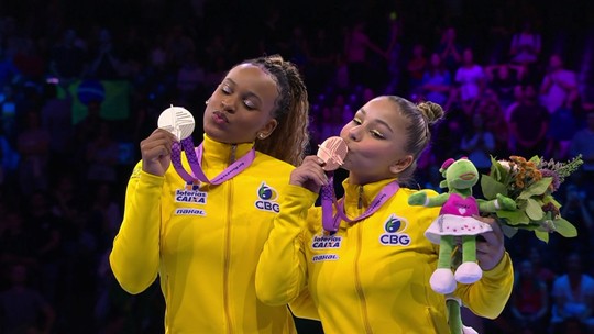 Rebeca Andrade é prata e Flávia Saraiva leva bronze no solo do Mundial - Programa: Ginástica SporTV 