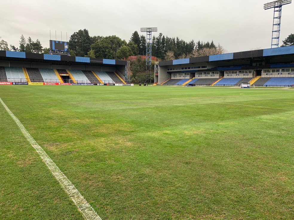 Estádio CAP, em Talcahuano, casa do Huachipato — Foto: João Victor Teixeira