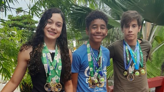 Jovens nadadores de Petrolina se destacam em etapas da Copa Brasil de Águas Abertas