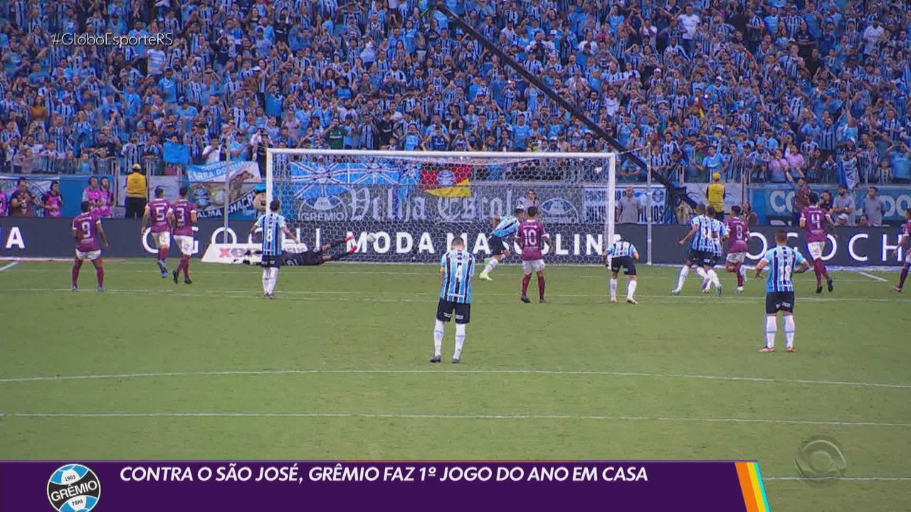Contra o São José, Grêmio faz primeiro jogo do ano em casa