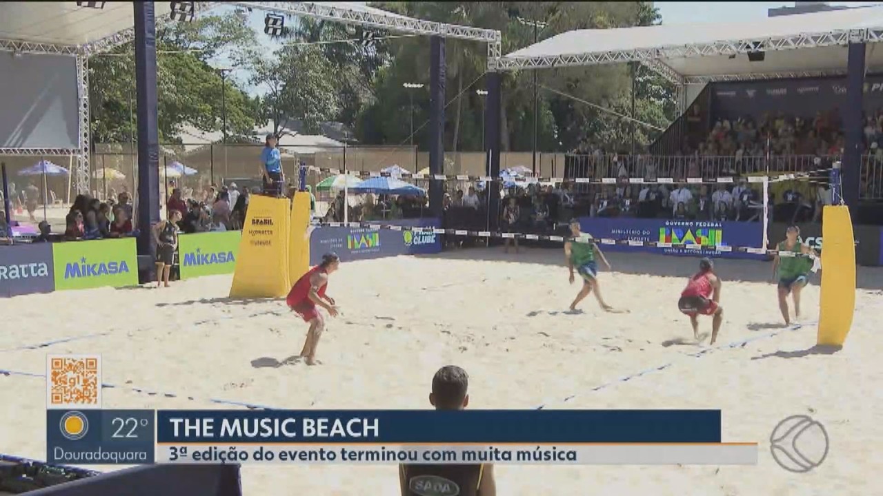 The Music Beach tem encerramento com finais do Sul-Americano de vôlei de praia