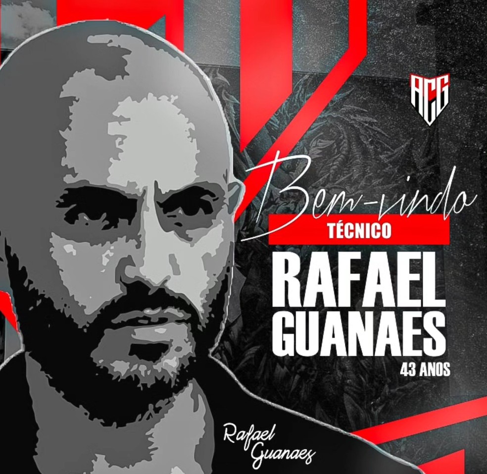 Rafael Guanaes é o novo técnico do Atlético-GO — Foto: Comunicação / Atlético-GO