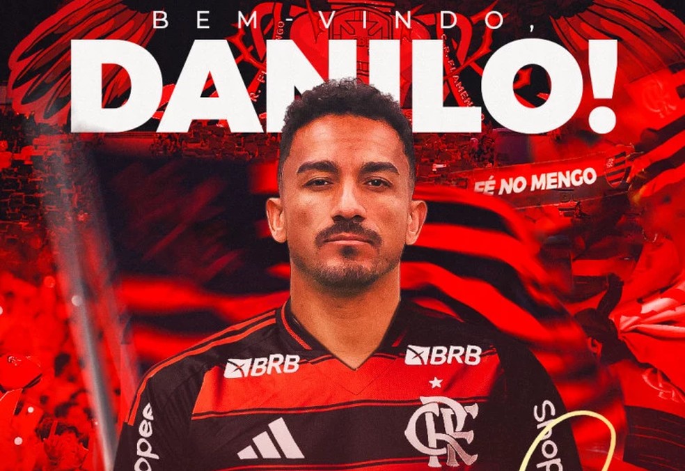 Flamengo anuncia a contratação de Danilo — Foto: Reprodução