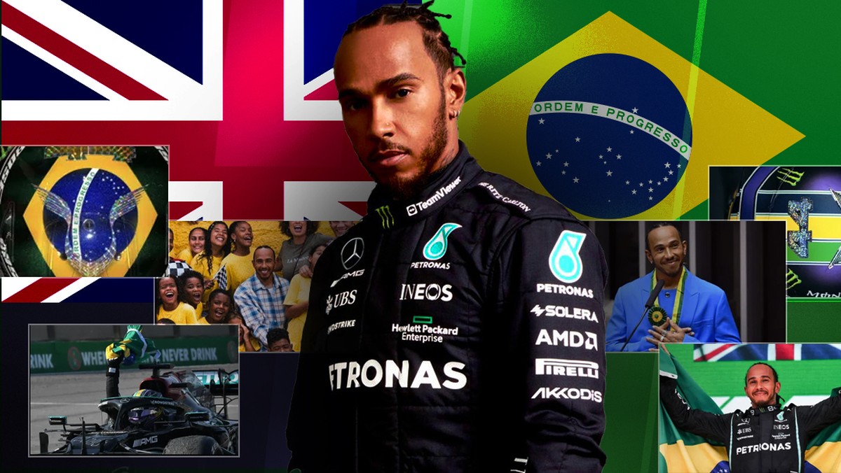 Hamilton lidera Mercedes com toque brasileiro honorário na F1 2023