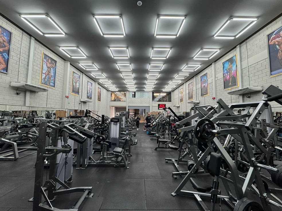 Academia privativa onde Ramon Dino treina em São Caetano do Sul — Foto: Emilio Botta