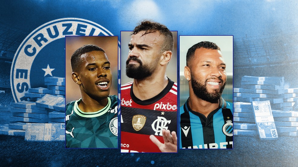 Cruzeiro terá lucro com vendas de Estevão, Fabrício Bruno e Thiago — Foto: ge
