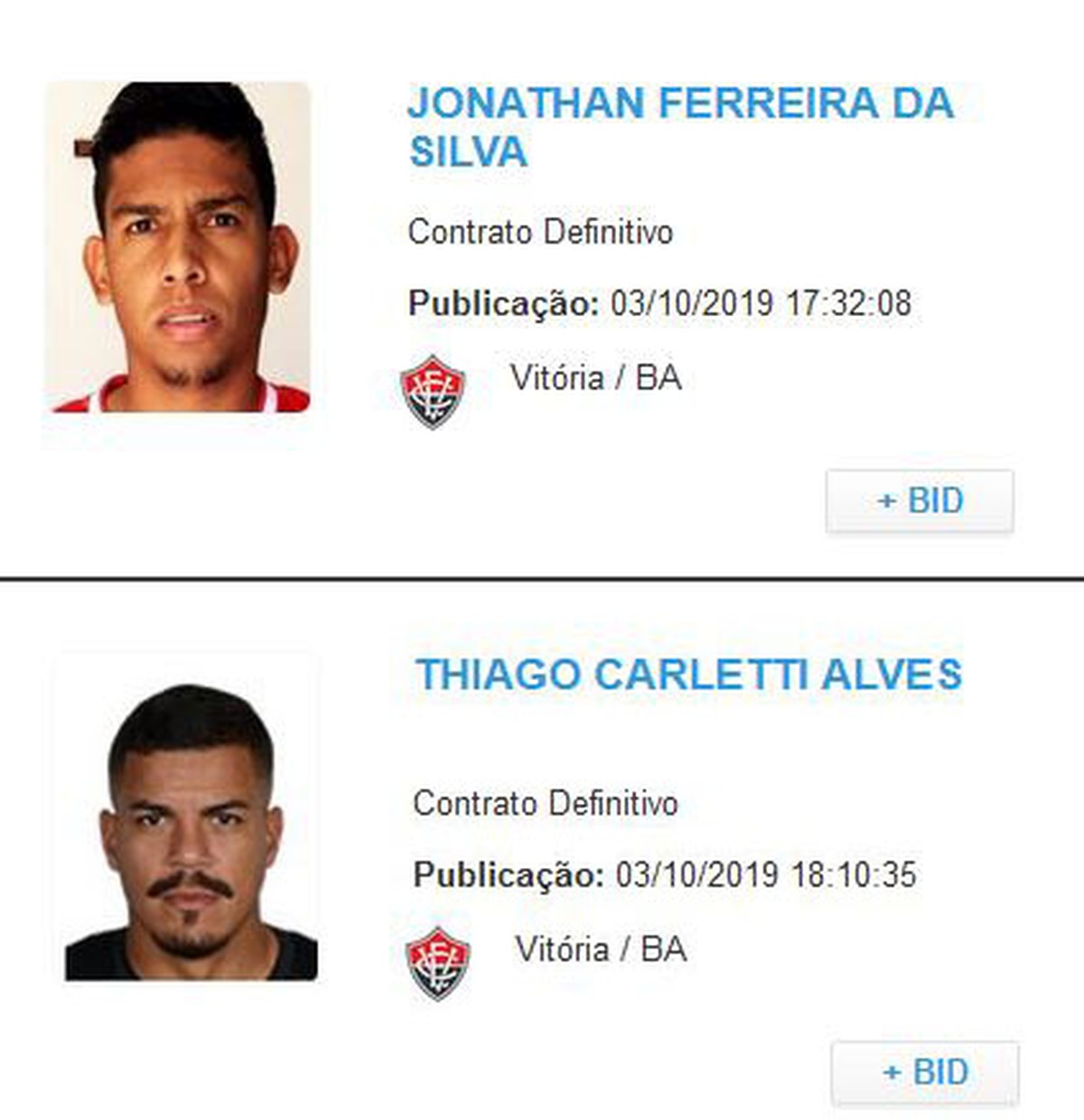 Regularizados Jonathan Bocão E Thiago Carleto Podem Estrear Pelo Vitória Vitória Ge 