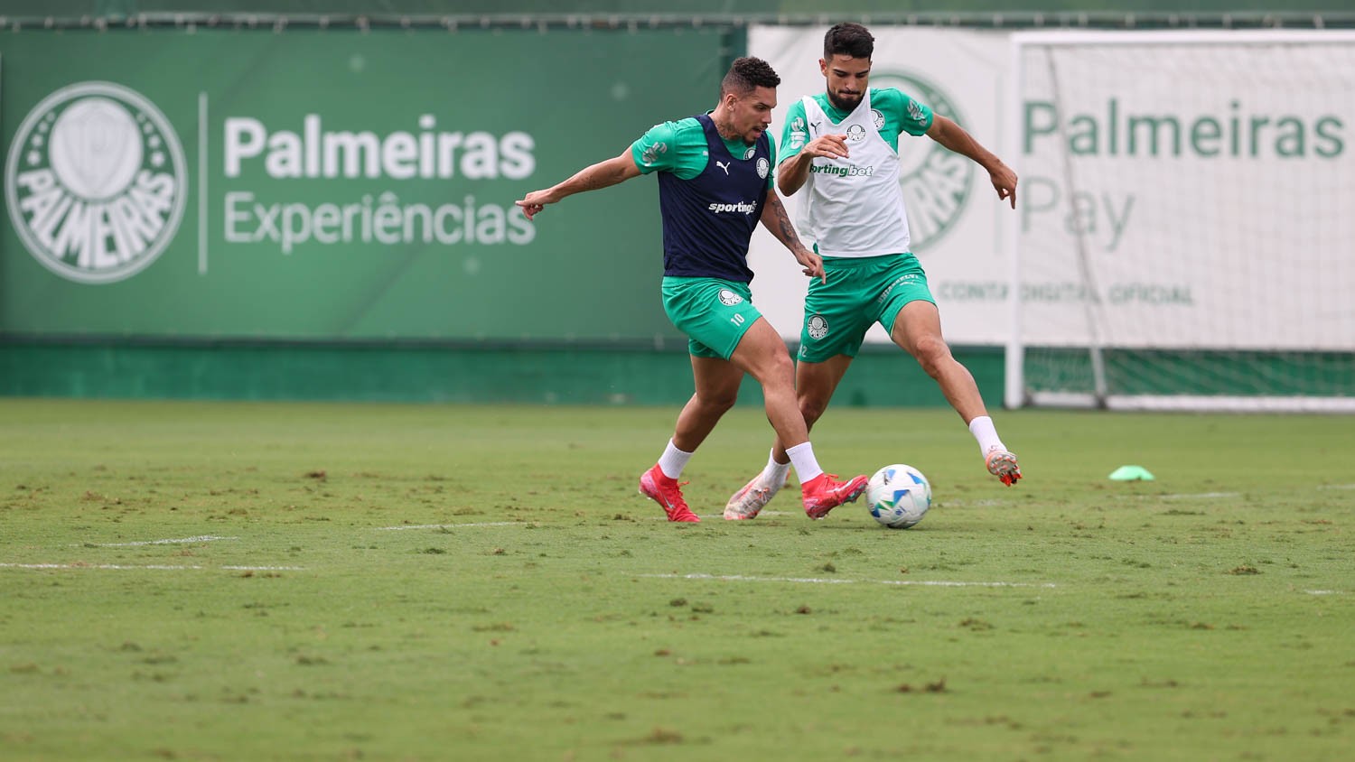 Paulinho marca gols no treino do Palmeiras e se aproxima de retorno.