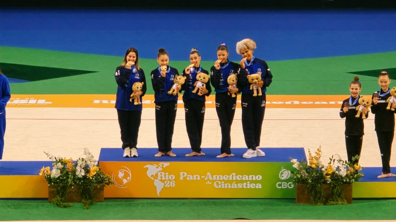Com sergipanas, Brasil conquista medalhas no Pan de Ginástica Rítmica