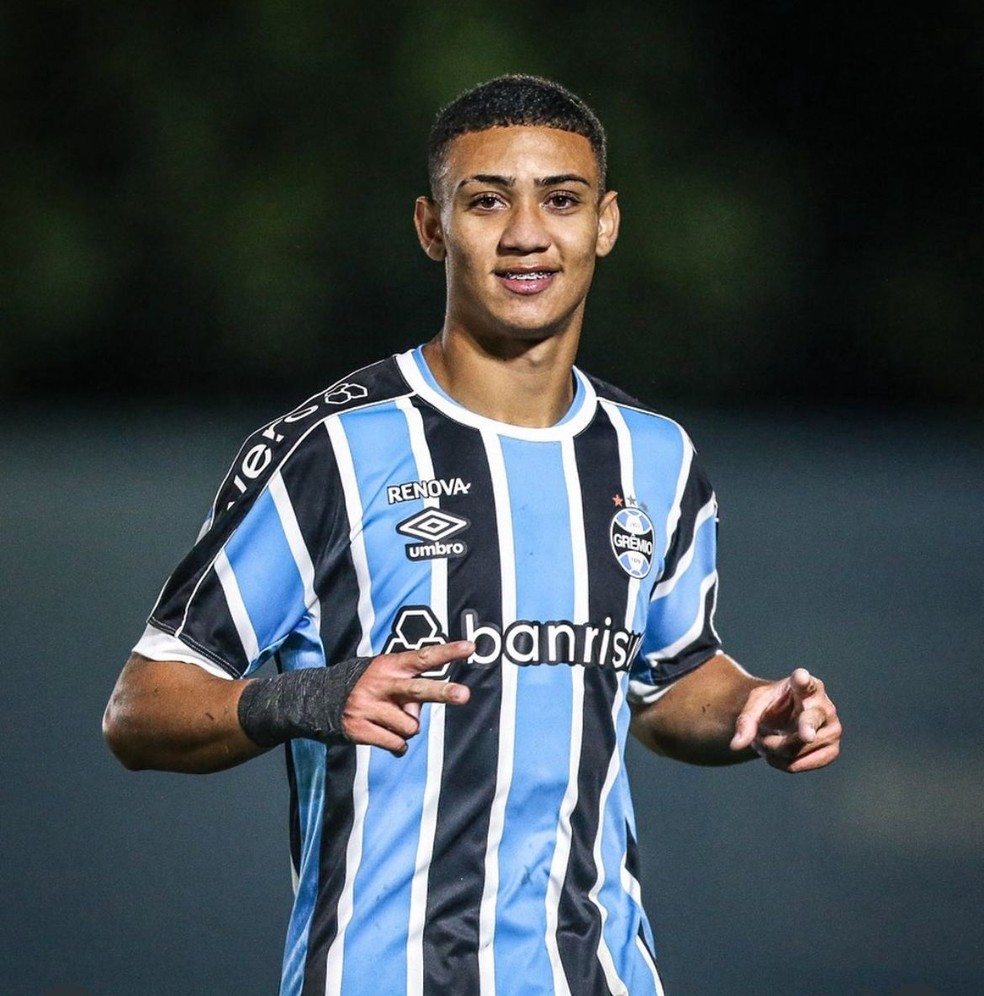 Gustavo Nunes, promessa do Grêmio — Foto: Divulgação/Grêmio