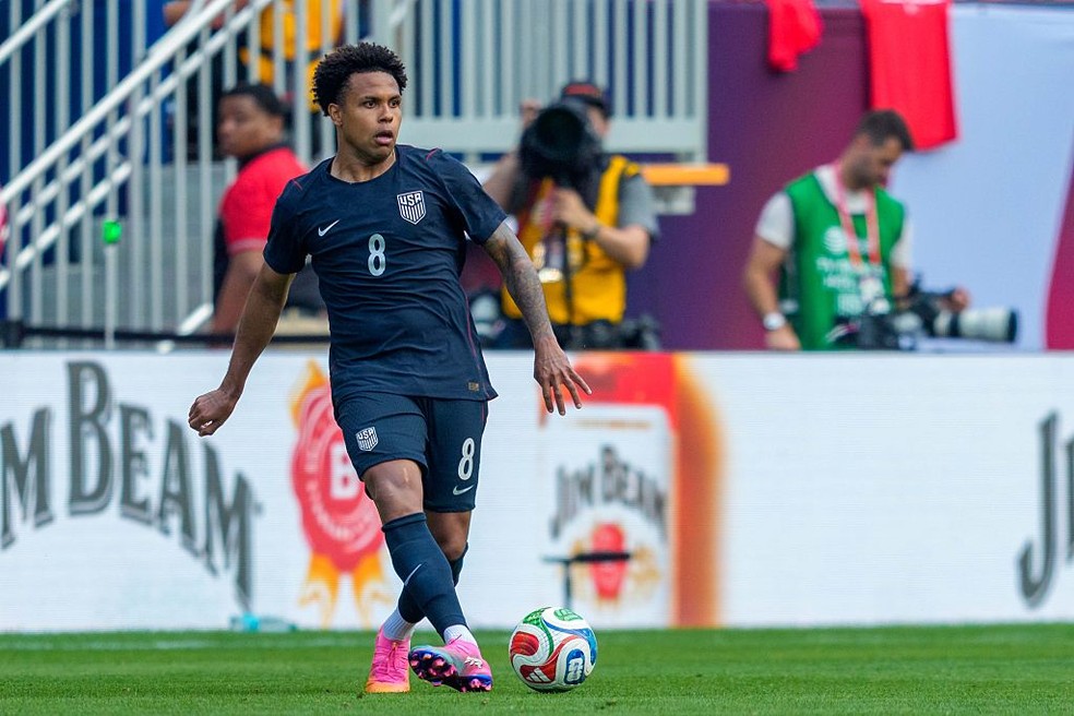 Weston McKennie, jogador dos Estados Unidos na Copa do Mundo de 2026 — Foto: Andrew J. Clark/ISI Photos/ISI Photos via Getty Images