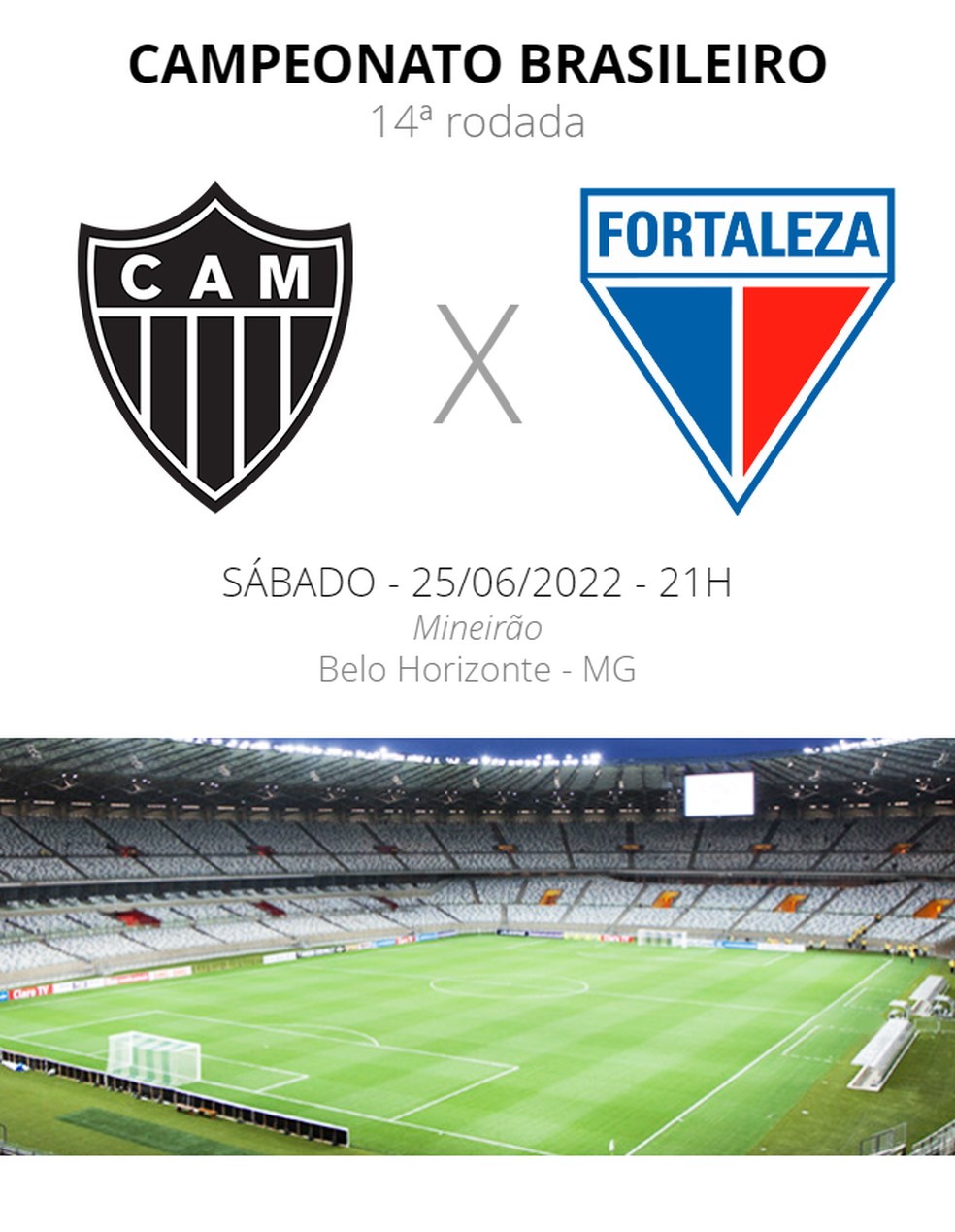 Fortaleza x Atlético-MG – onde assistir ao vivo, horário do jogo e  escalações