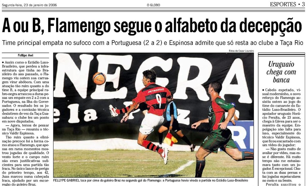 Última campanha tão ruim do Flamengo no início do Carioca foi em 2006