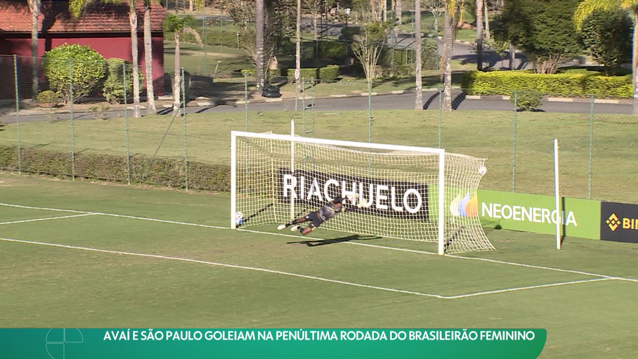 Avaí e São Paulo goleiam na penúltima rodada do Brasileirão feminino