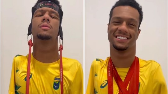 Gabrielzinho mostra treino para suportar peso das medalhas; veja - Foto: (Arte Esporte)
