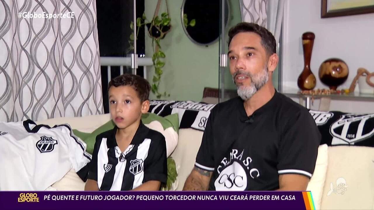 Invicto com Gael: garoto de sete anos vira amuleto do Ceará | Ge