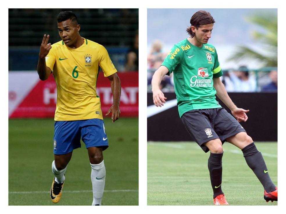 Alex Sandro e Filipe Luís foram companheiros de seleção brasileira