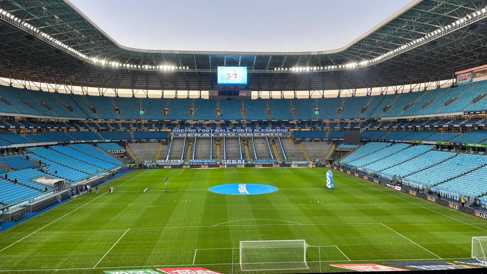 Arena do Grêmio recebe Grêmio x Fortaleza — Foto: Rafael Favero