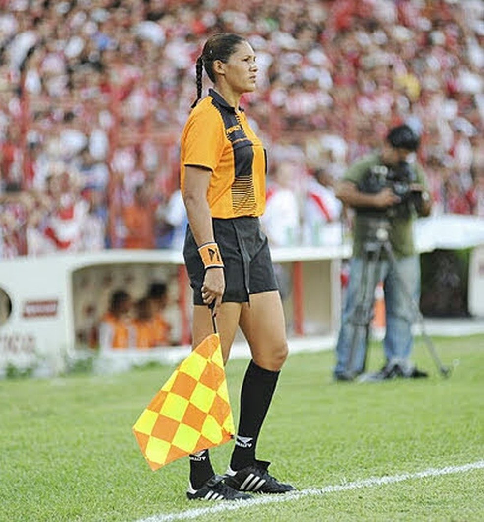 Márcia Caetano, árbitra de Rondônia, no início da carreira — Foto: Arquivo Pessoal