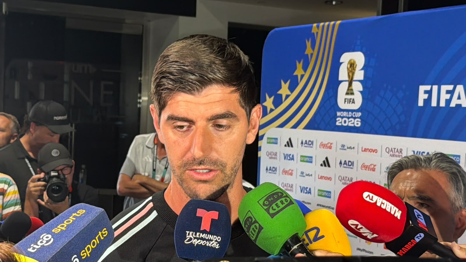 Courtois nega que Bélgica tenha sido decepção, mas afirma: "Está claro que a Espanha é a favorita"