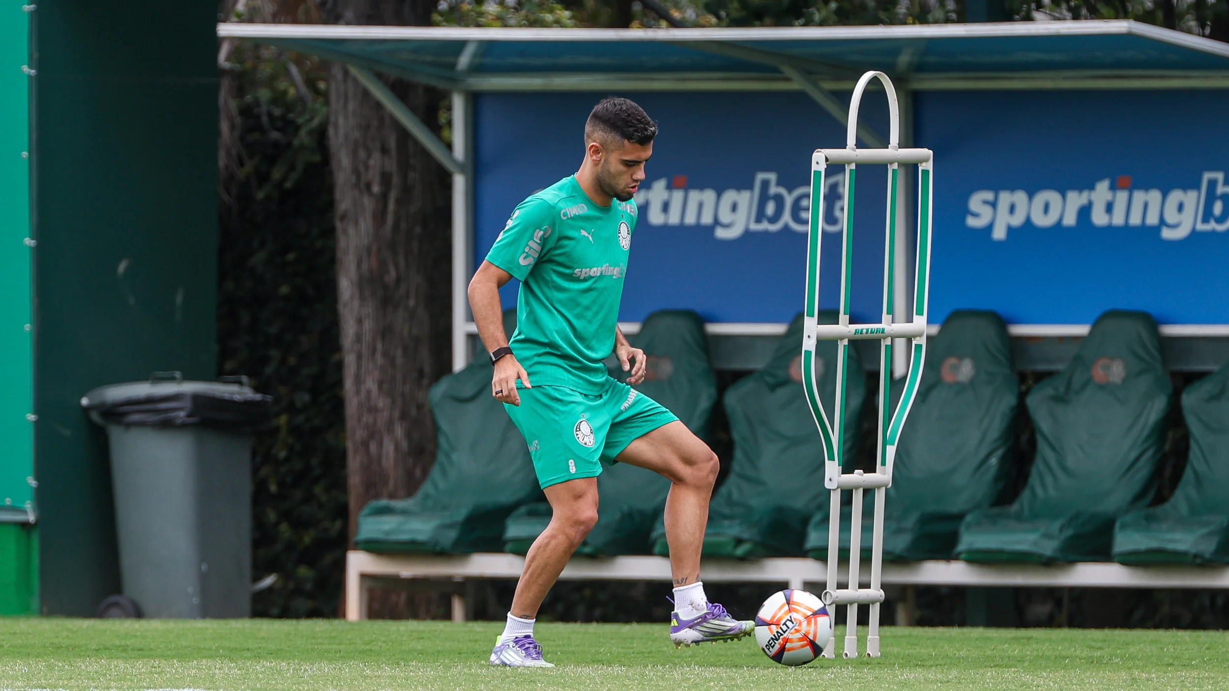 Andreas Pereira avança em tratamento no Palmeiras, enquanto Vitor Roque enfrenta exames no joelho