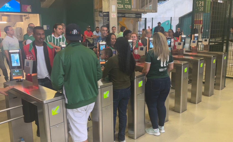 Teste de reconhecimento facial na arena do Palmeiras tem resultado e relatos positivos; veja vídeo | palmeiras | ge