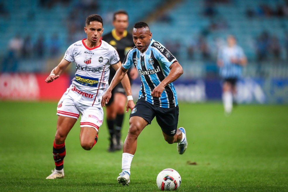 Campaz Grêmio Ituano — Foto: Lucas Uebel/Grêmio