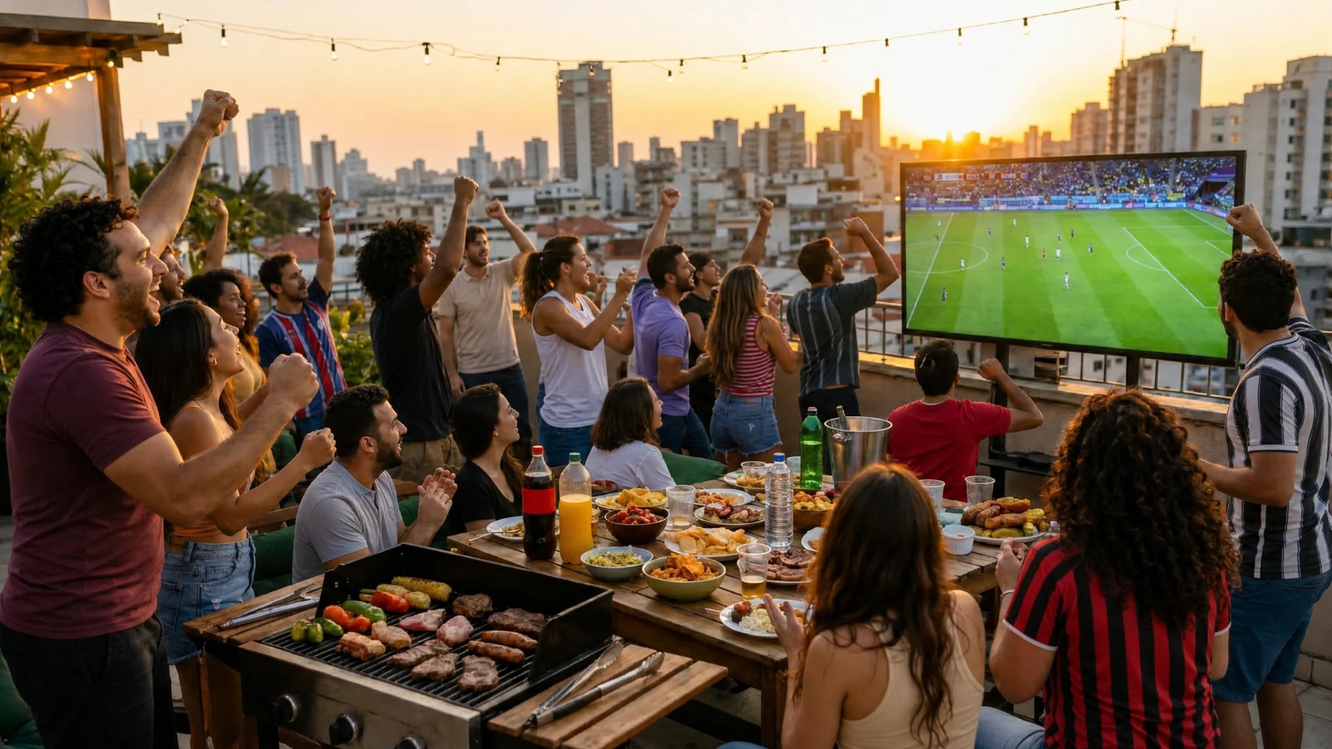 Rituais em dias de jogo unem torcedores e movimentam o comércio nas cidades