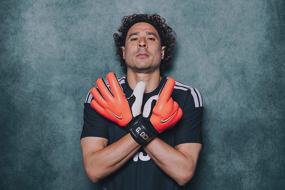 Guillermo Ochoa em atuação pela seleção mexicana