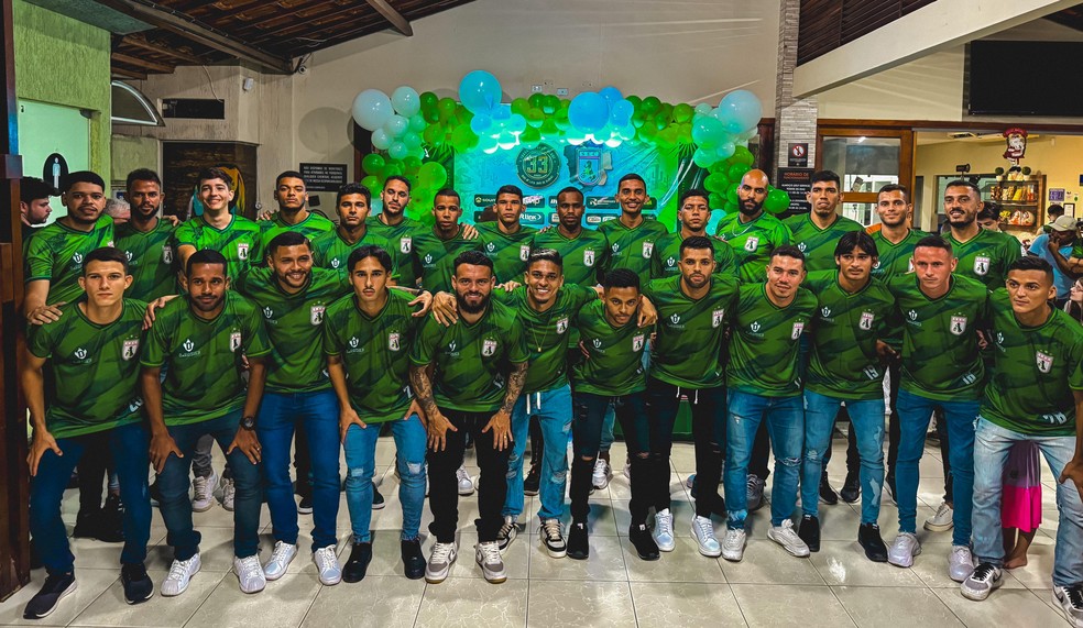 Elenco do Sousa para 2024 — Foto: Divulgação / Sousa EC