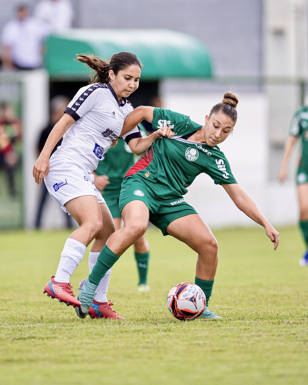Ação perdeu para o Palmeiras no Dito Souza por 2 a 1 — Foto: Jonathan Domingos